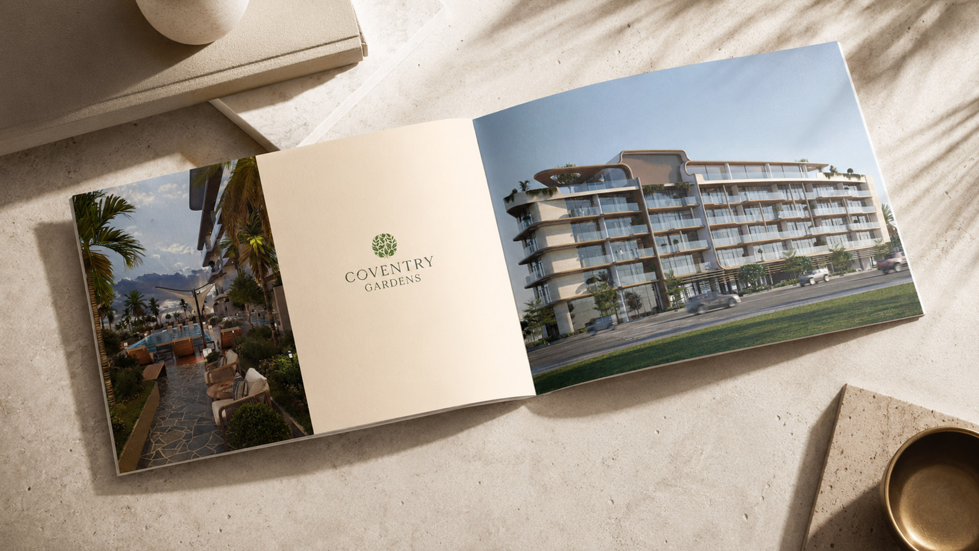 Coventry Gardens brochure spread
